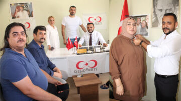 GENÇ PARTİ SEYHAN İLÇE BAŞKANI CAN ÇERÇEL 60 KİŞİYE ROZET TAKTI