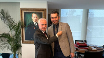 Av. Baran SARUHAN İYİ Parti’ye katıldı, rozetini Gn. Başkan Yrd. Koray AYDIN taktı