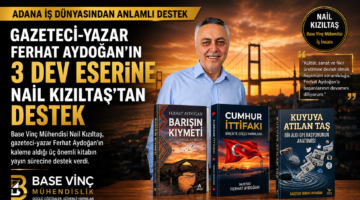 BASE VİNÇ MÜHENDİS NAIL KIZILTAŞ, AYDOĞAN’IN KİTAP PROJESİNE DESTEK VERDİ